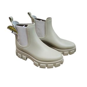 Platform Lug Sole Chelsea Rain Boot